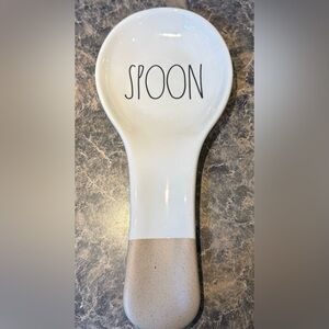 Rae Dunn White Spoon Rest